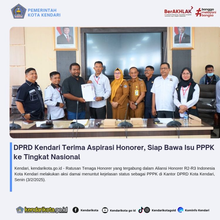 DPRD Kendari Terima Aspirasi Honorer, Siap Bawa Isu PPPK ke Tingkat Nasional