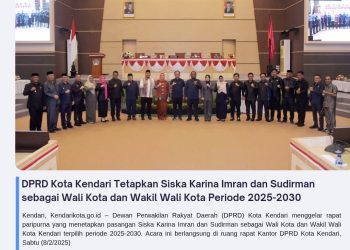 DPRD Kota Kendari Tetapkan Siska Karina Imran dan Sudirman sebagai Wali Kota dan Wakil Wali Kota Periode 2025-2030