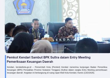 Pemkot Kendari Sambut BPK Sultra dalam Entry Meeting Pemeriksaan Keuangan Daerah