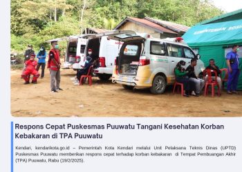 Respons Cepat Puskesmas Puuwatu Tangani Kesehatan Korban Kebakaran di TPA Puuwatu