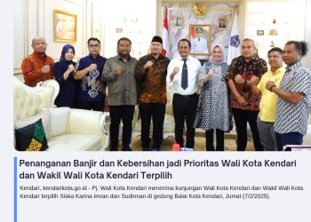 Penanganan Banjir dan Kebersihan jadi Prioritas Wali Kota Kendari dan Wakil Wali Kota Kendari Terpilih