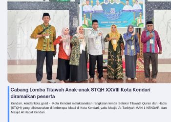 Cabang Lomba Tilawah Anak-anak STQH XXVIII Kota Kendari diramaikan peserta