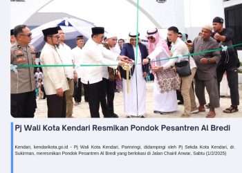 Pj Wali Kota Kendari Resmikan Pondok Pesantren Al Bredi