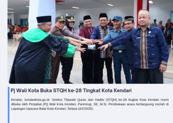 Pj Wali Kota Buka STQH ke-28 Tingkat Kota Kendari