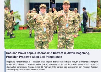 Ratusan Wakil Kepala Daerah Ikut Retreat di Akmil Magelang, Presiden Prabowo Akan Beri Pengarahan
