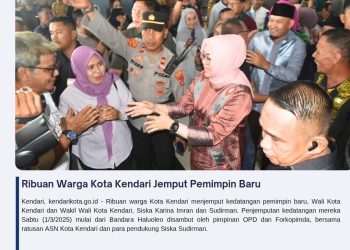 Ribuan Warga Kota Kendari Jemput Pemimpin Baru