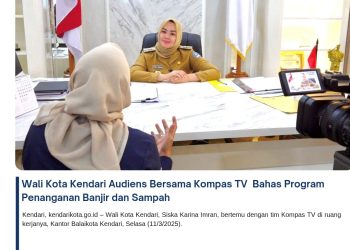 Wali Kota Kendari Audiens Bersama Kompas TV Bahas Program Penanganan Banjir dan Sampah