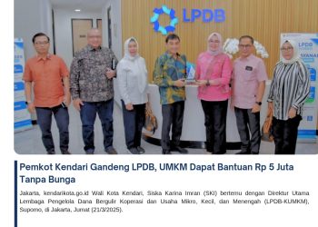Pemkot Kendari Gandeng LPDB, UMKM Dapat Bantuan Rp 5 Juta Tanpa Bunga