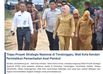 Tinjau Proyek Strategis Nasional di Tondonggeu, Wali Kota Kendari Perintahkan Pemanfaatan Aset Pemkot