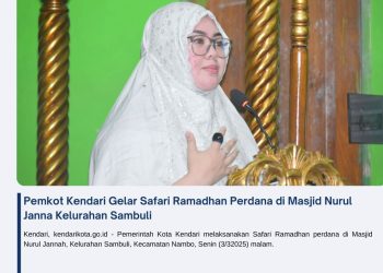 Pemkot Kendari Gelar Safari Ramadhan Perdana di Masjid Nurul Janna Kelurahan Sambuli