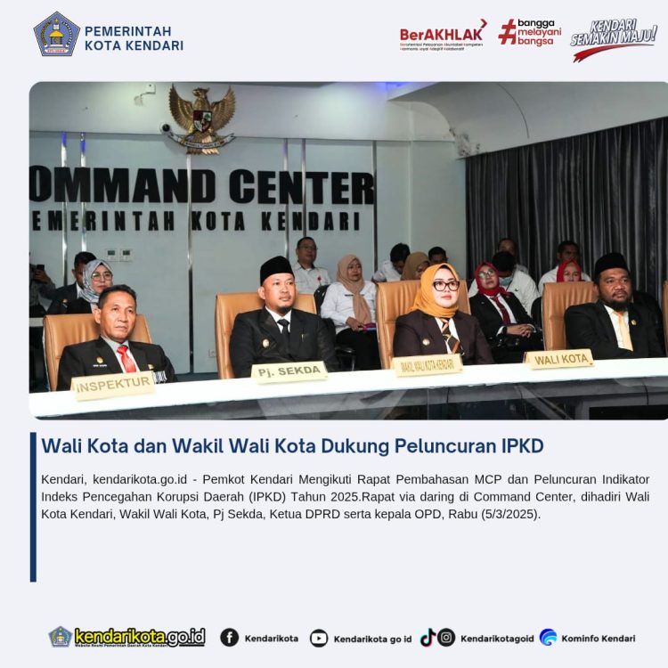 Wali Kota dan Wakil Wali Kota Dukung Peluncuran IPKD