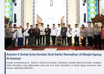 Asisten II Setda Kota Kendari Ikuti Safari Ramadhan di Masjid Agung Al-Kautsar