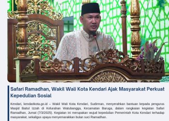 Safari Ramadhan, Wakil Wali Kota Kendari Ajak Masyarakat Perkuat Kepedulian Sosial