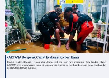 KARTANA Bergerak Cepat Evakuasi Korban Banjir