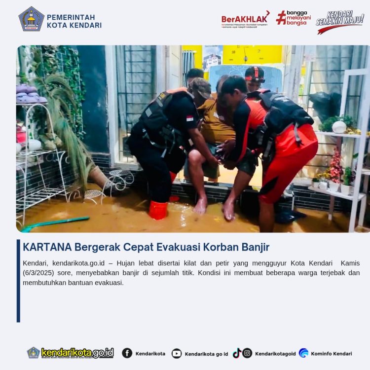 KARTANA Bergerak Cepat Evakuasi Korban Banjir
