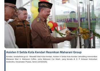 Asisten II Setda Kota Kendari Resmikan Maharani Group