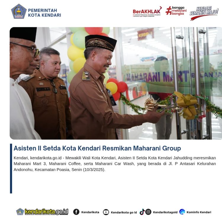 Asisten II Setda Kota Kendari Resmikan Maharani Group