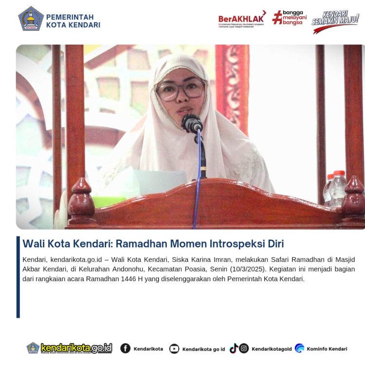 Wali Kota Kendari: Ramadhan Momen Introspeksi Diri