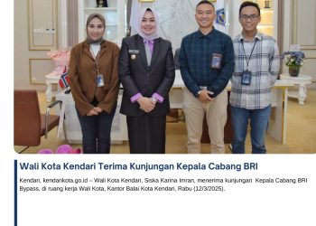 Wali Kota Kendari Terima Kunjungan Kepala Cabang BRI