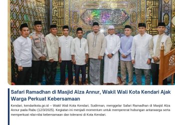 Safari Ramadhan di Masjid Alza Annur, Wakil Wali Kota Kendari Ajak Warga Perkuat Kebersamaan