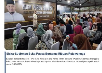 Siska-Sudirman Buka Puasa Bersama Ribuan Relawannya
