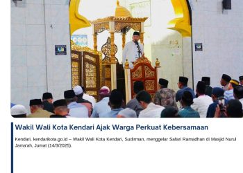 Wakil Wali Kota Kendari Ajak Warga Perkuat Kebersamaan