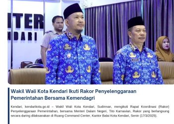 Wakil Wali Kota Kendari Ikuti Rakor Penyelenggaraan Pemerintahan Bersama Kemendagri