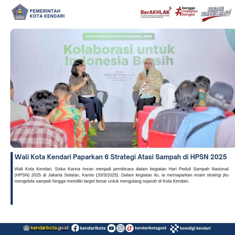 Wali Kota Kendari Paparkan 6 Strategi Atasi Sampah di HPSN 2025