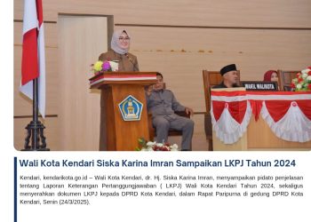 Wali Kota Kendari Siska Karina Imran Sampaikan LKPJ Tahun 2024