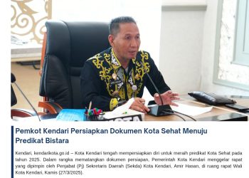 Pemkot Kendari Persiapkan Dokumen Kota Sehat Menuju Predikat Wistara