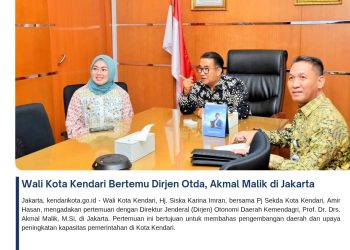Wali Kota Kendari Bertemu Dirjen Otda, Akmal Malik di Jakarta