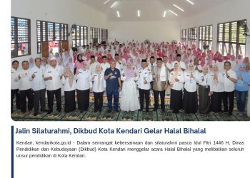 Jalin Silaturahmi, Dikbud Kota Kendari Gelar Halal Bihalal
