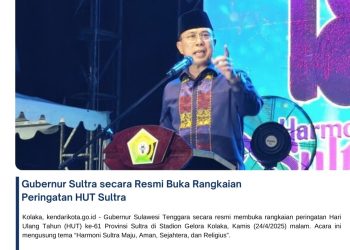 Gubernur Sultra secara Resmi Buka Rangkaian Peringatan HUT Sultra