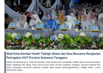Wali Kota Kendari Hadiri Tabligh Akbar dan Doa Bersama Rangkaian Peringatan HUT Provinsi Sulawesi Tenggara