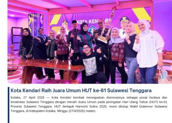 Kota Kendari Raih Juara Umum HUT ke-61 Sulawesi Tenggara