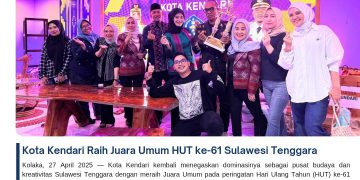 Kota Kendari Raih Juara Umum HUT ke-61 Sulawesi Tenggara