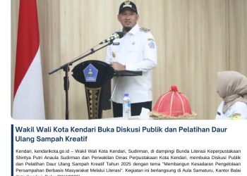 Wakil Wali Kota Kendari Buka Diskusi Publik dan Pelatihan Daur Ulang Sampah Kreatif