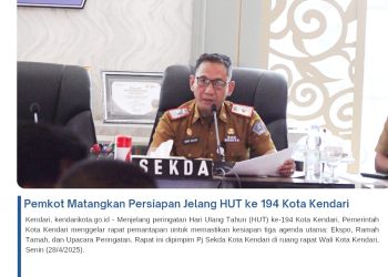 Pemkot Matangkan Persiapan Jelang HUT ke 194 Kota Kendari