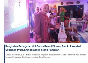 Rangkaian Peringatan Hut Sultra Resmi Dibuka, Pemkot Kendari Sediakan Produk Unggulan di Stand Pameran