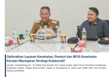 Optimalkan Layanan Kesehatan, Pemkot dan BPJS Kesehatan Kendari Mantapkan Strategi Kolaboratif