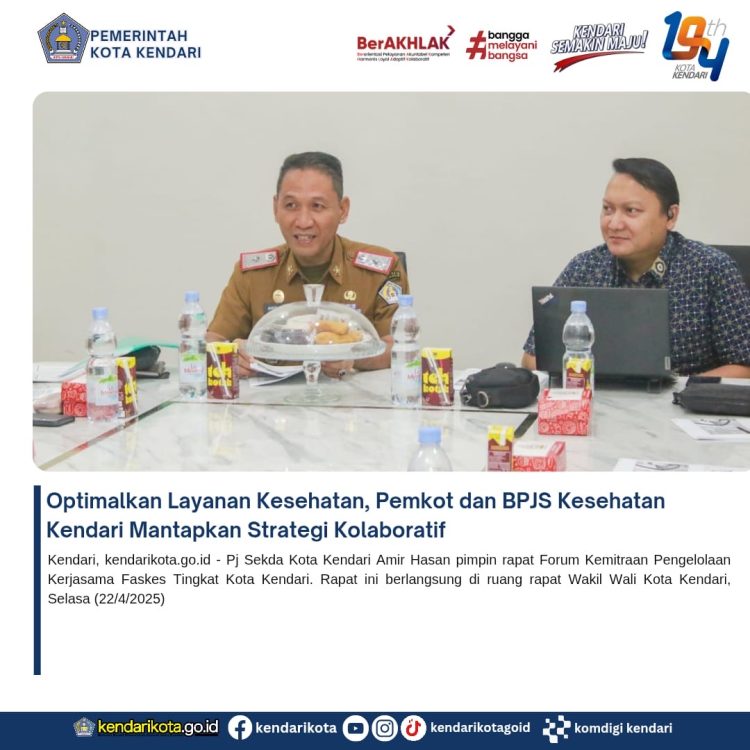 Optimalkan Layanan Kesehatan, Pemkot dan BPJS Kesehatan Kendari Mantapkan Strategi Kolaboratif