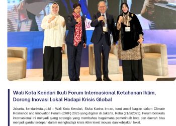 Wali Kota Kendari Ikuti Forum Internasional Ketahanan Iklim, Dorong Inovasi Lokal Hadapi Krisis Global