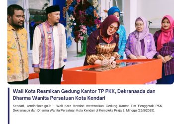 Wali Kota Resmikan Gedung Kantor TP PKK, Dekranasda dan Dharma Wanita Persatuan Kota Kendari