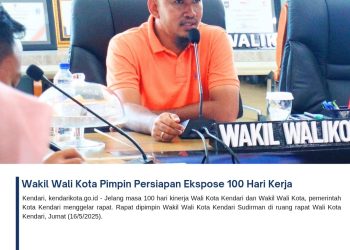 Wakil Wali Kota Pimpin Persiapan Ekspose 100 Hari Kerja