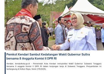Pemkot Kendari Sambut Kedatangan Wakil Gubernur Sultra bersama 8 Anggota Komisi II DPR RI
