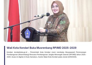 Wali Kota Kendari Buka Musrenbang RPJMD 2025–2029