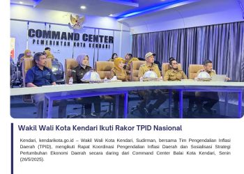 Wakil Wali Kota Kendari Ikuti Rakor TPID Nasional