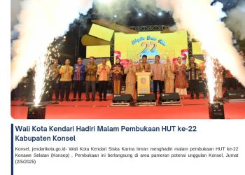 Wali Kota Kendari Hadiri Malam Pembukaan HUT ke-22 Kabupaten Konsel