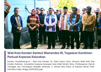 Wali Kota Kendari Sambut Wamendes RI, Tegaskan Komitmen Perkuat Koperasi Kelurahan