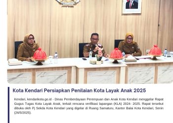 Kota Kendari Persiapkan Penilaian Kota Layak Anak 2025